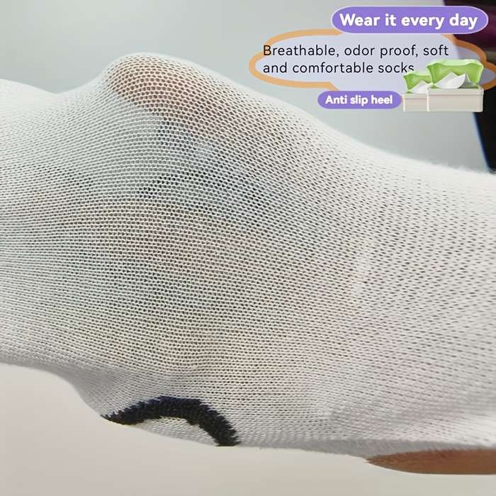 5 Pairs Mixed Color One Size High Elastic Socks