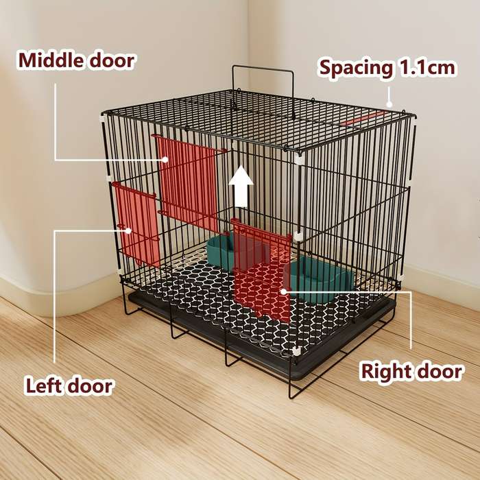 1pc 40*30*26cm/without sunroof Pet Cage