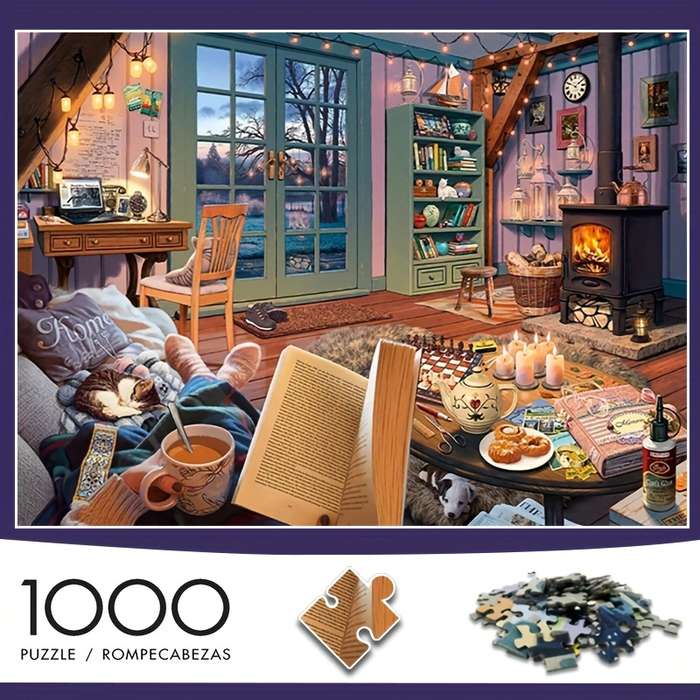 1000 Piece Paper Jigsaw Puzzle For Adults 70x50cm 27.56x19.69in Thick Durab