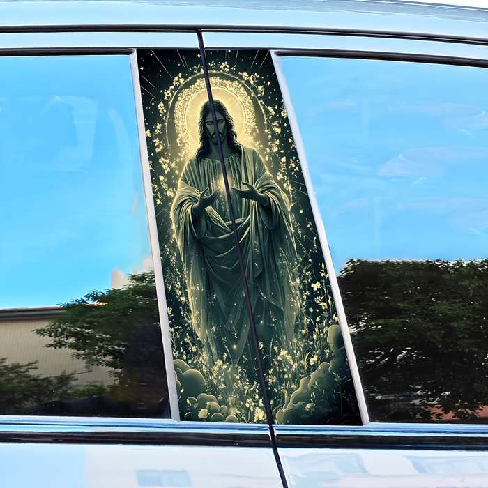 2pcs  25cm50cm Jesus Christian Themed Stickers