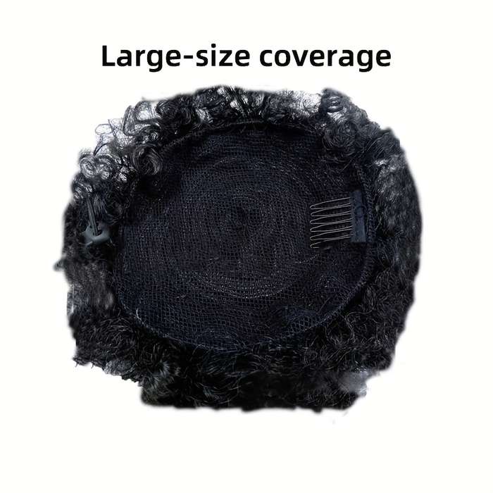 1Pc Black 10.16cm Fashion Design Wig