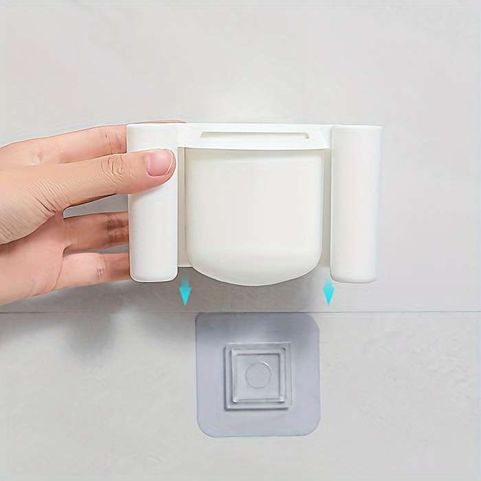 1pc Toothbrush Holder For Bathroom Wall Mounted Toothbrush Storage Rack Bathroom Storage Organizer