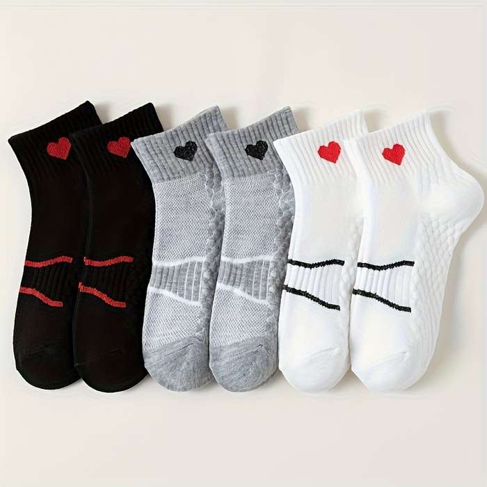 3 Pairs Mixed Color One Size High Elastic Socks