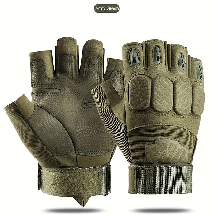 1 Pair Brown Size M Outdoor Sports Gloves