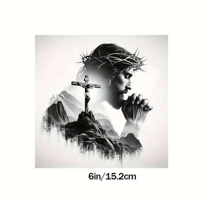 1pc 15.24cm Jesus Christian Themed Stickers