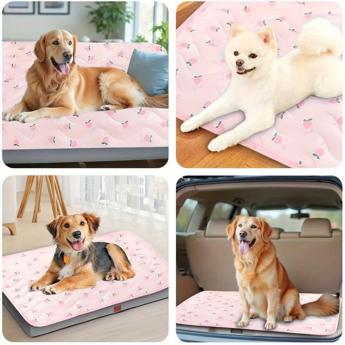 1piece Pink Cherry Cooling Pad