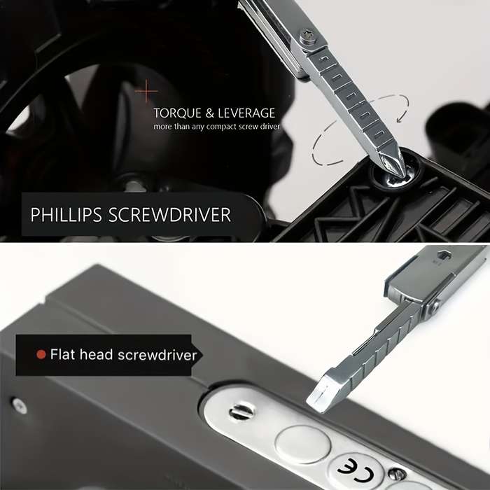 1pc 11-in-1 Multifunctional Portable Folding Tool Stainless Steel Pocket Tool with S