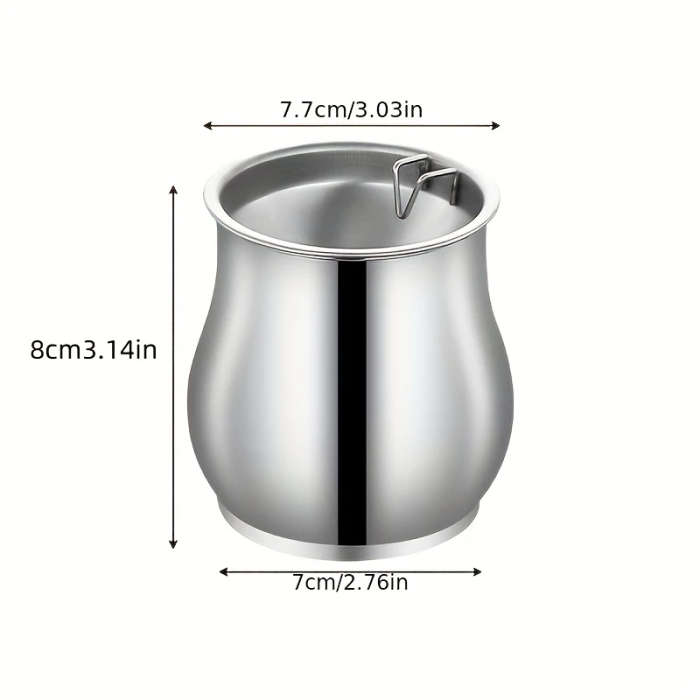 1pc Windproof Stainless Steel Ashtray with Creative Deer Design Smoke-Free for Cars Home Terraces