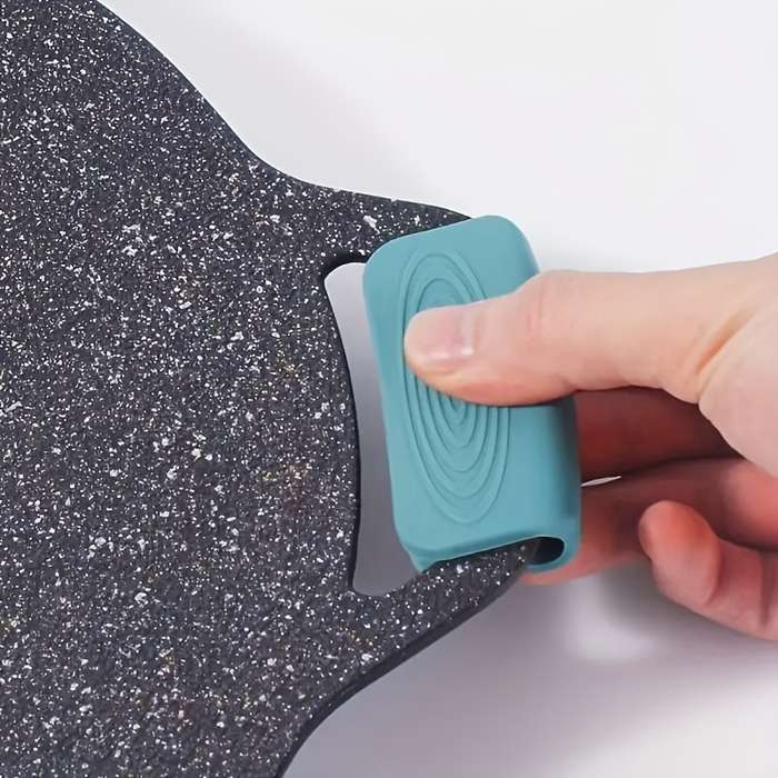 1 Pair Silicone Handle Holders Non-Slip Heat Resistant Durable for Cast Iron Woks Pans an