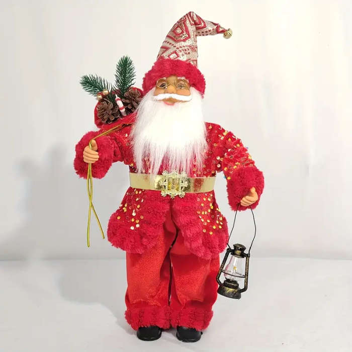 Santa Claus Standing Doll  Golden