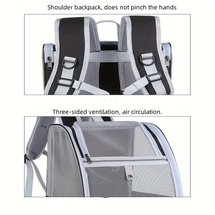 1pc Upgraded Expanded Model Graysize One size Pet Bag