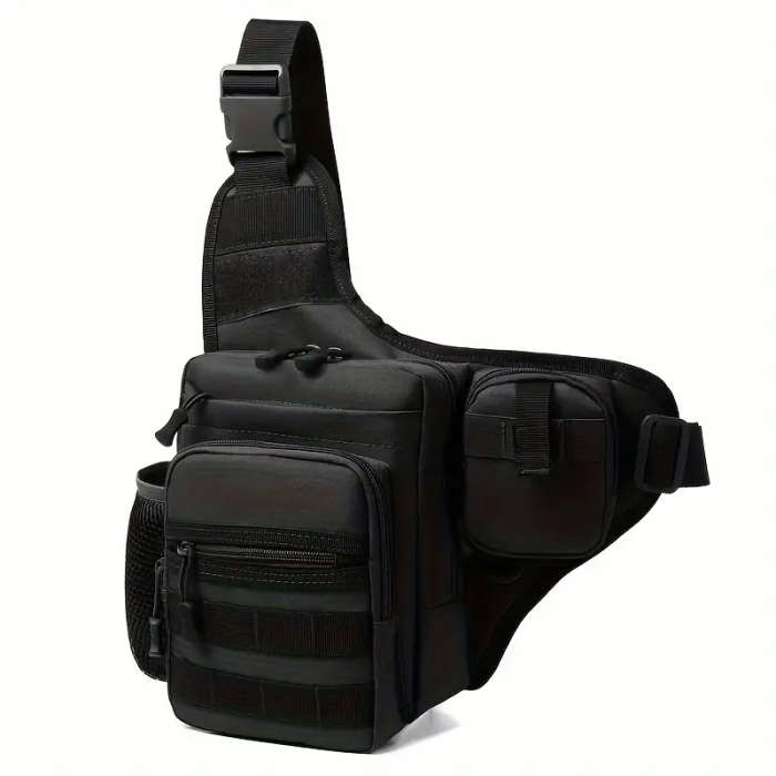 1pc Leisure Crossbody Bag For Travel Climbing Camping Color sent randomly