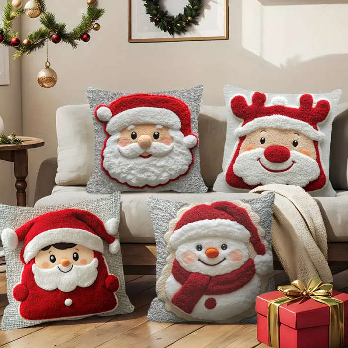 4-Piece Christmas Hot Pillow Set