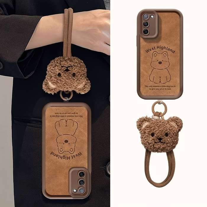 1pc A Brown For Samsung Galaxy S21 FE 5G Phone Cases