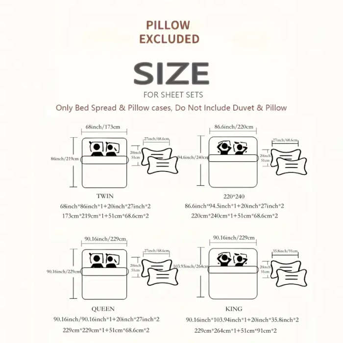 Luxury Three-Piece Bedding Set 173cm*219cm