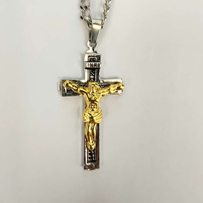 1 Piece Golden Jesus Theme Pendant