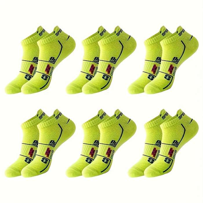 12 Pairs Yellow One Size High Elastic Socks