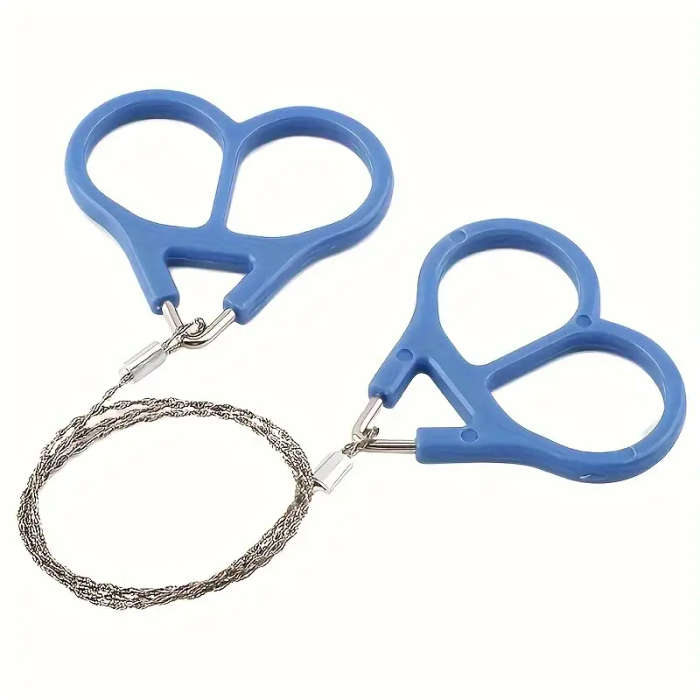 1pc Mini Pocket Chainsaw Portable Stainless Steel Survival Wire Saw for Camping Hunting Gardening Em