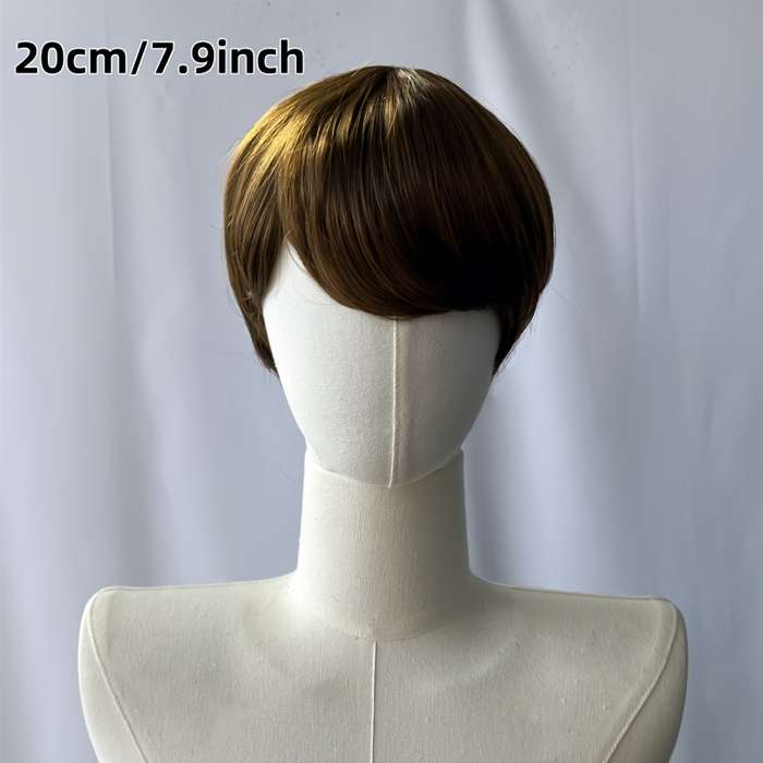 1Pc Black 20.32cm Fashion Design Wig