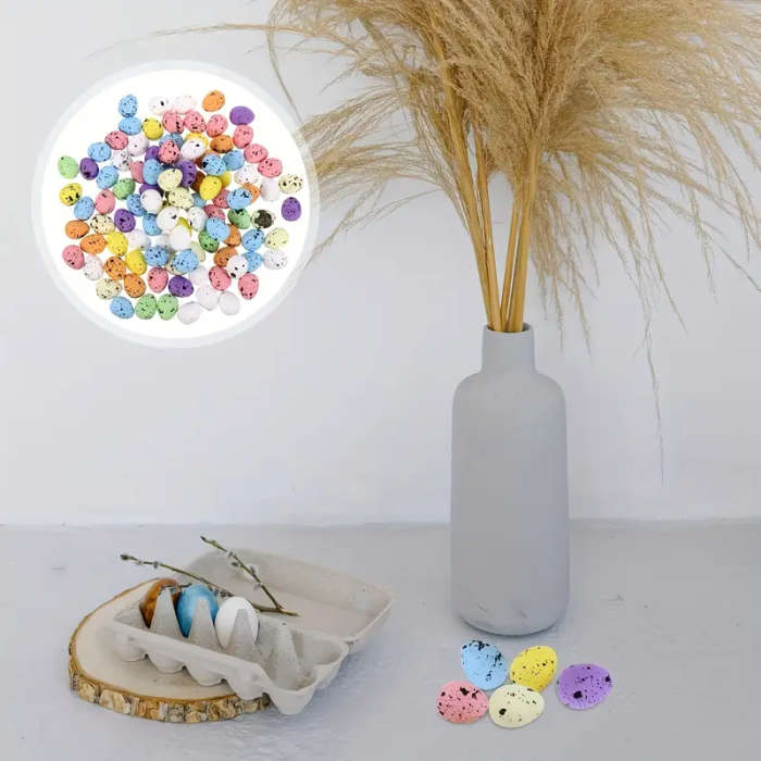 100 Pack Colorful Foam Easter Eggs