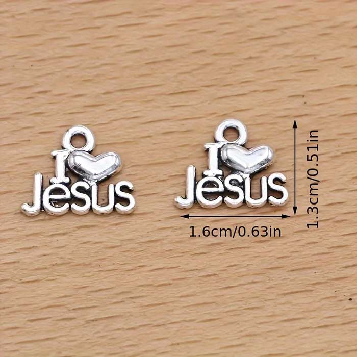 1 Piece Antique Silvery Jesus Theme Pendant