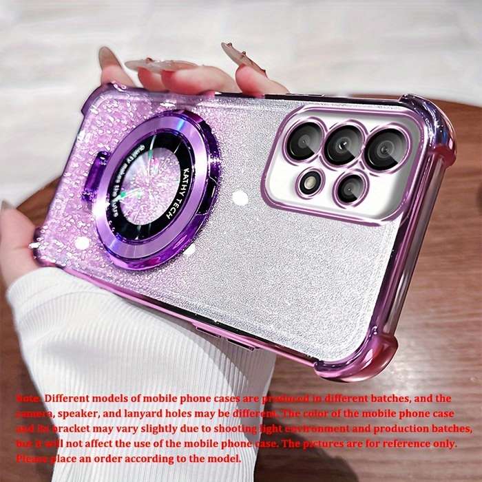 1pc Purple For Samsung Galaxy A55 Phone Cases