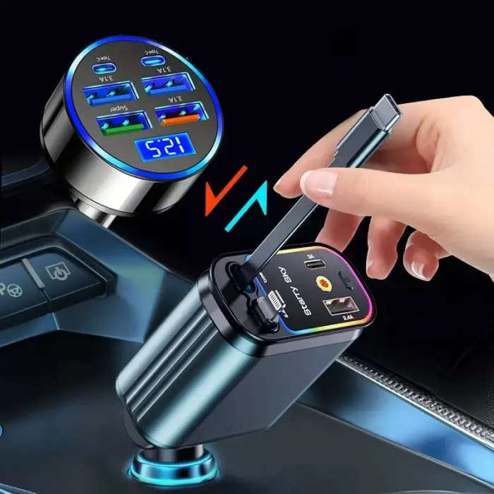 6-In-1 Fast Car Charger
