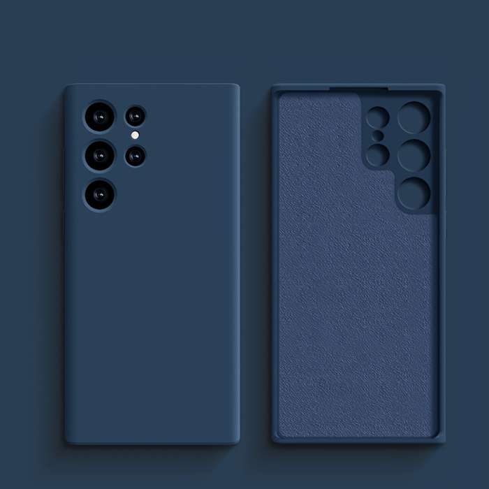1pc Deep Blue For Samsung Galaxy S24 Ultra Phone Cases