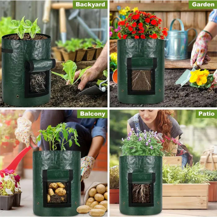 10-Pack Green Potato Grow Bags
