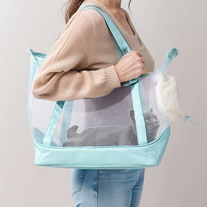1pc Mint Blue Pet Bag