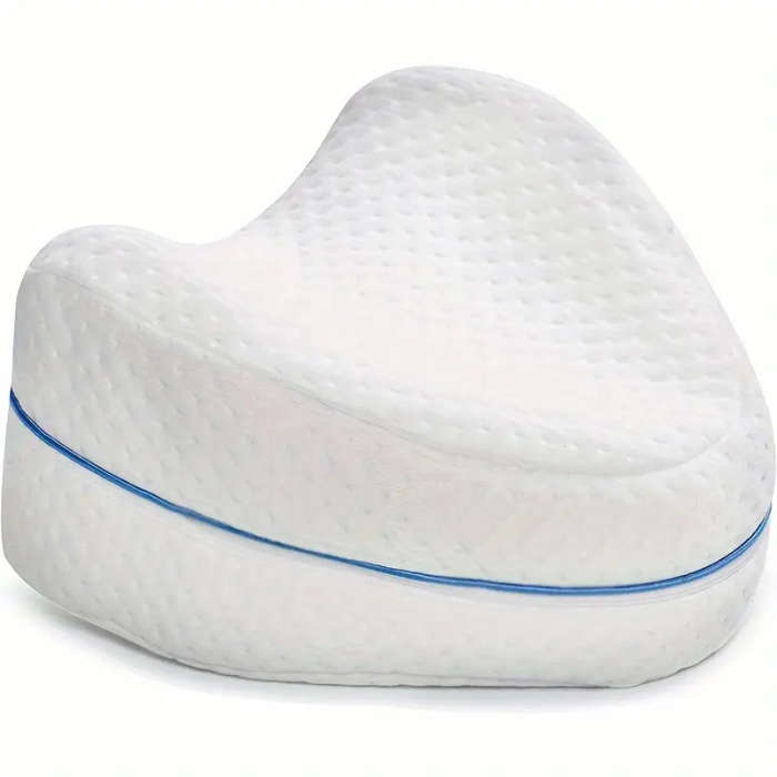 1pc Leg & Knee Pillow for Side Sleepers - Knee Pillow with Strap for Side Sleeper, Leg Support Cushi