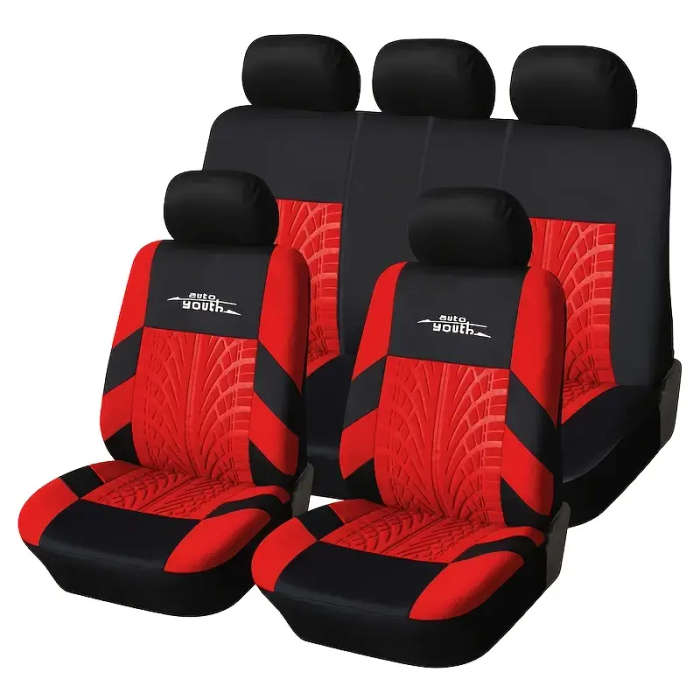 Universal Fit High-Quality Seat Cover Set for Cars Full Set Car Seat Protectors Durable Polyester