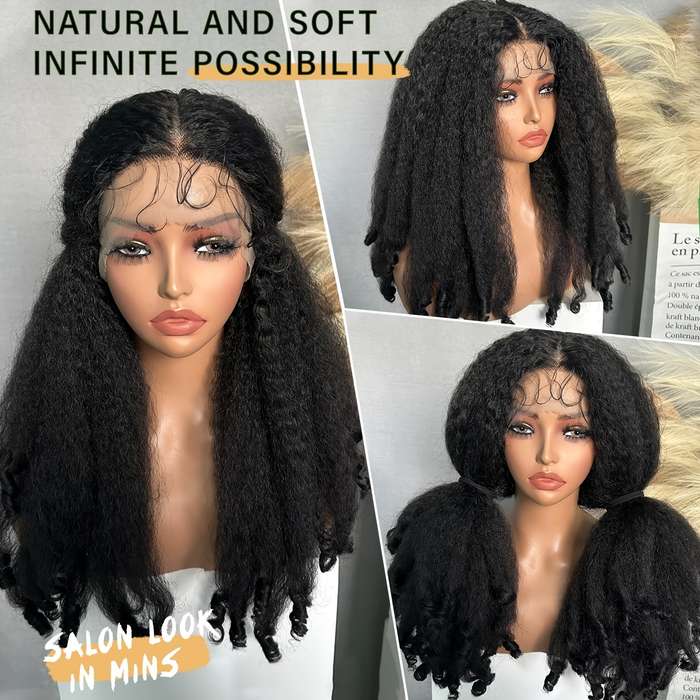 1Pc Mixed Color 55.88cm Fashion Design Wig