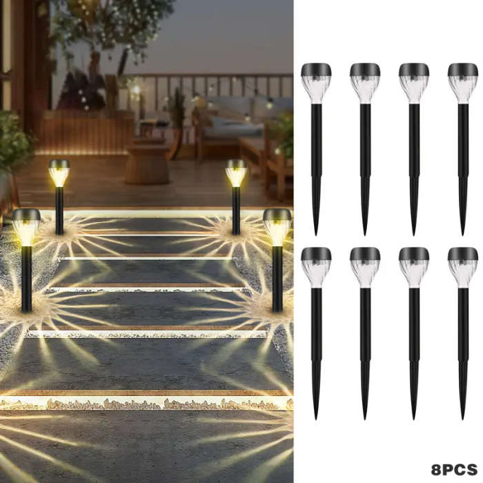 8 PCS Solar LED Lawn Lights