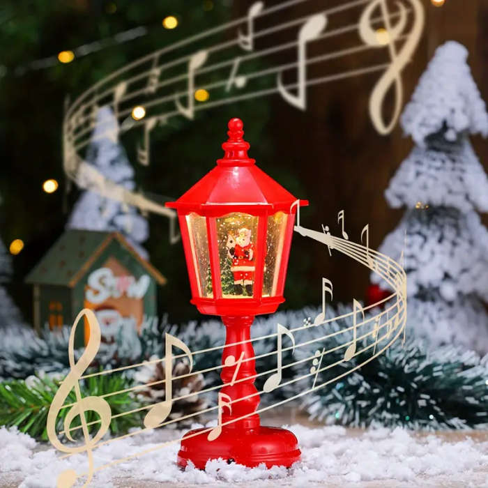 Santa Claus Crystal Night Light With Music