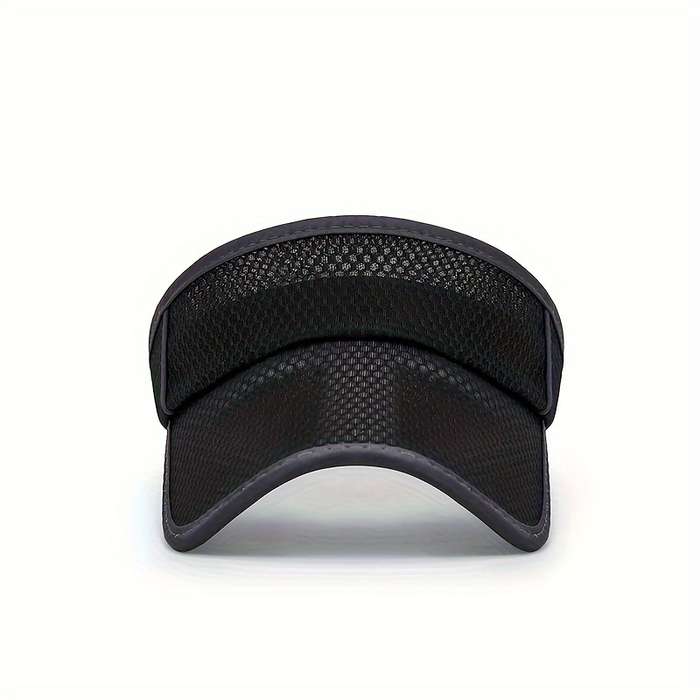 1pc Women's Summer Mesh Sun Visor Hat With Extended Brim Men's Brimless Peaked Cap Breathable UV