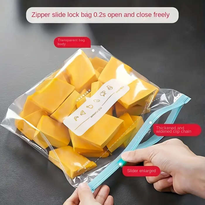 15 Leak-Proof Zip-Lock Freezer Bags