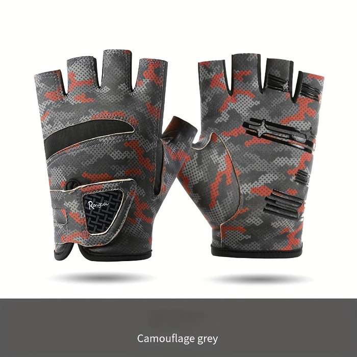 1 Pair Camo uflage Blue Size L Outdoor Sports Gloves
