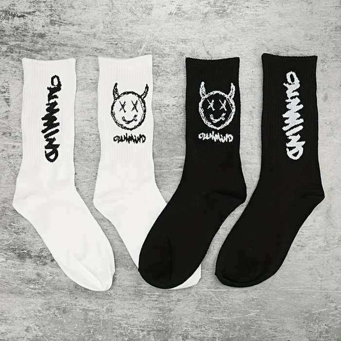 1 Pair Black One Size Socks