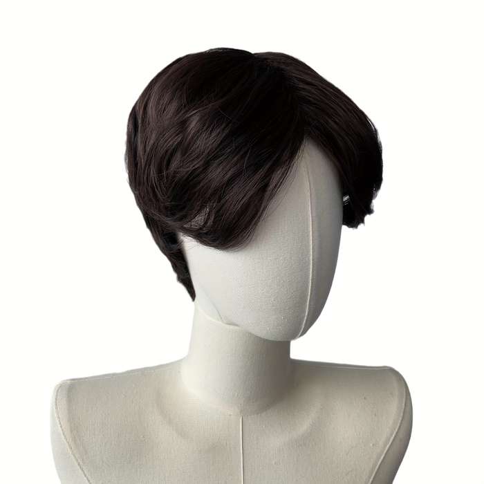 1Pc Black 10.16cm Fashion Design Wig