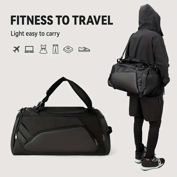 Large Capacity Gym Bag Waterproof Short-distance Travel Bag Dry And Wet Separation Bag Suitable