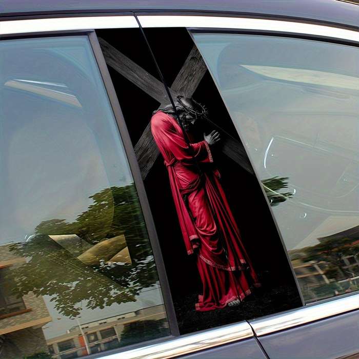 2pcs  25cm50cm Jesus Christian Themed Stickers
