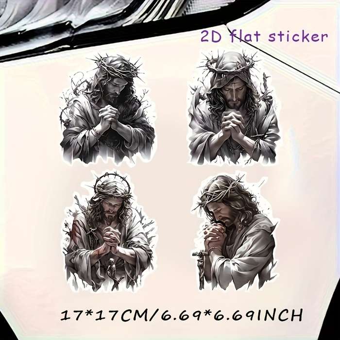 1pc Jesus Christian Themed Stickers