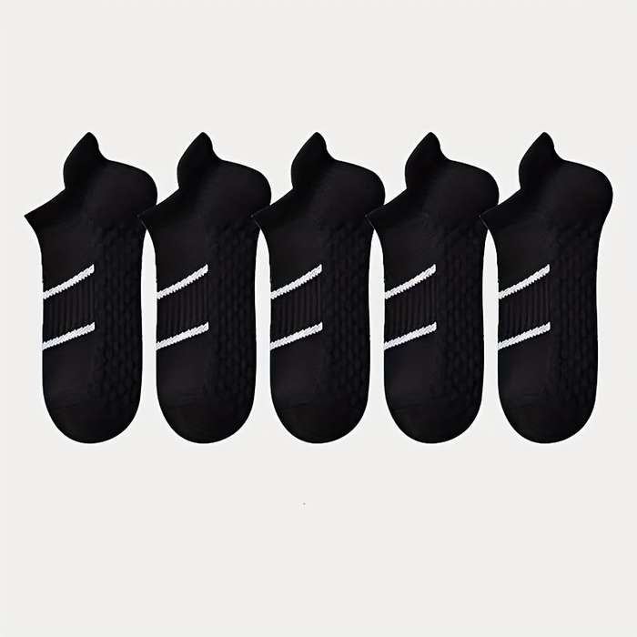 5 Pairs White One Size High Elastic Socks