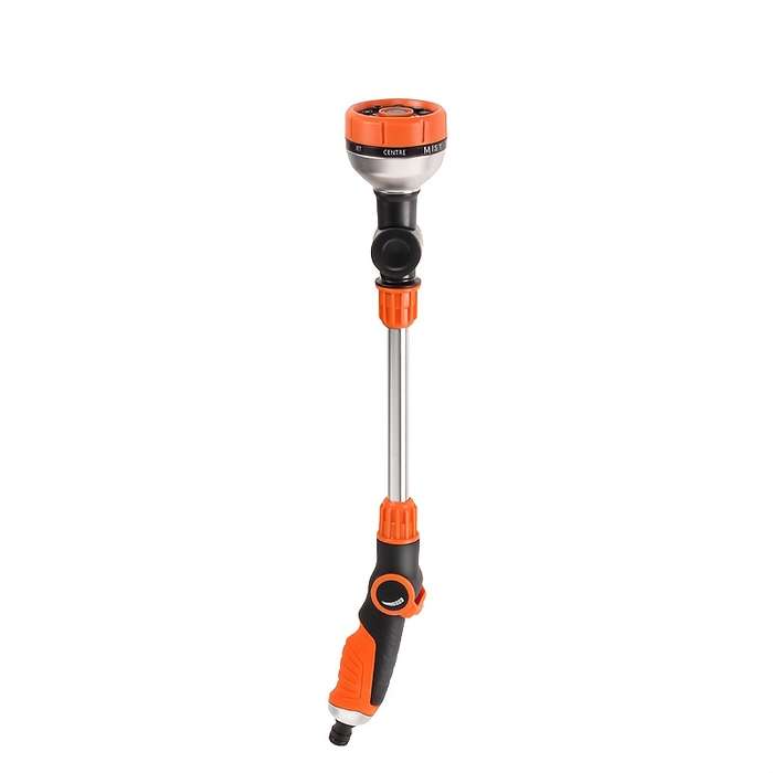 1Pc Adjustable Garden Watering Nozzle With Telescopic Pole