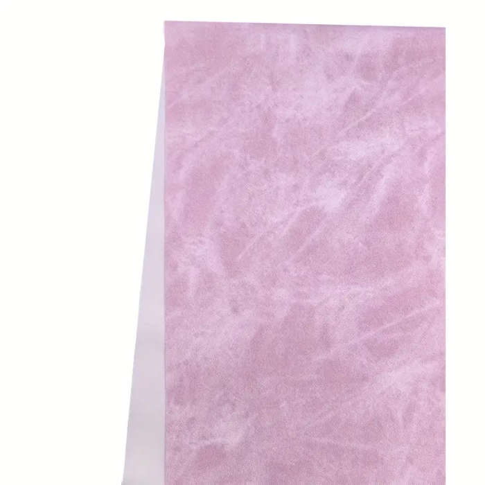 1 x 11.8X53 inch Faux Denim Leather Fabric Roll Pink