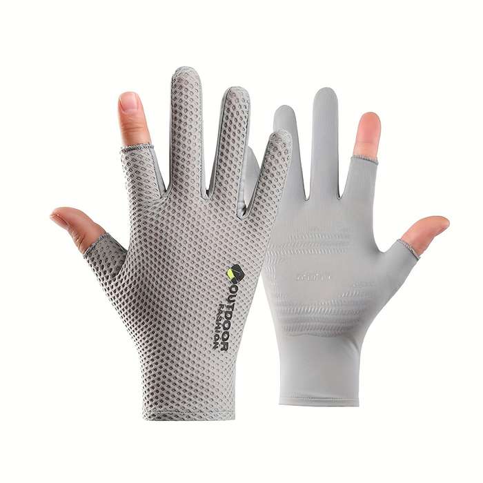 1 Pair Blue One Size Outdoor Sports Gloves