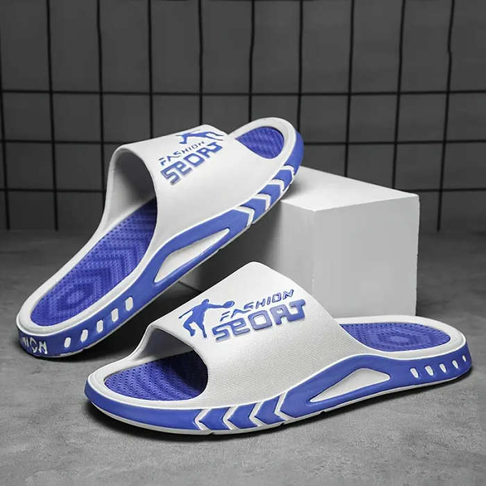 Men's Fashion Slippers Blue Green 46-47
