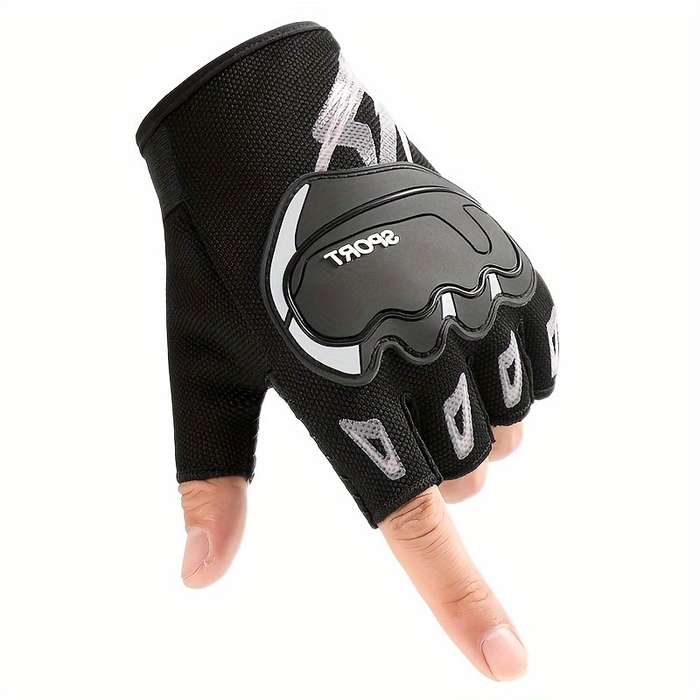 1 Pair Green Outdoor Sports Gloves