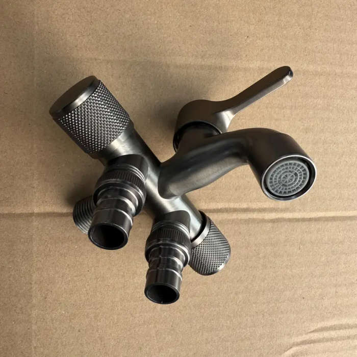 1x 3 In 1 Multifunctional Stainless Steel Faucet